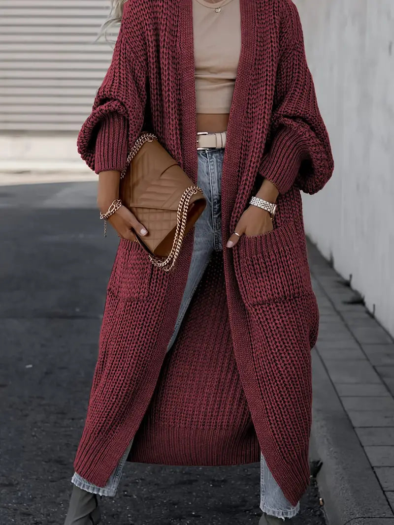 Figure-Flattering V-Neck Cardigan
