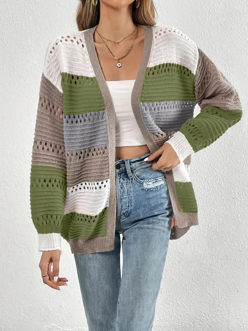 Figure-Flattering V-Neck Cardigan