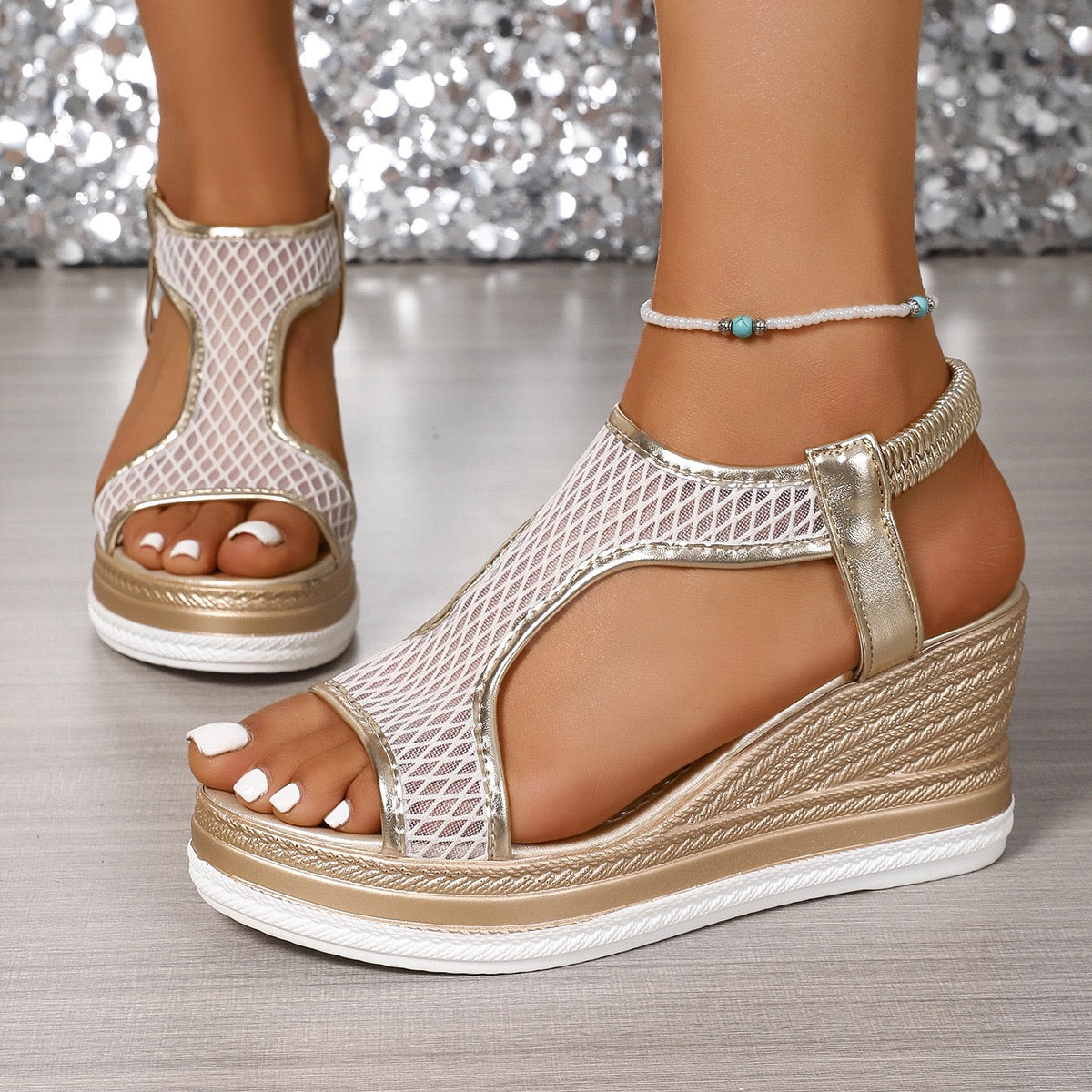 Pain-Relief Wedge Sandals