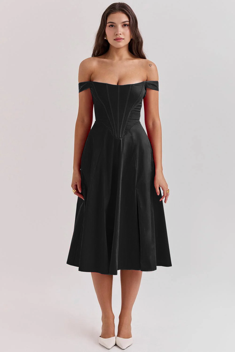 Floral-Fit Midi Dress