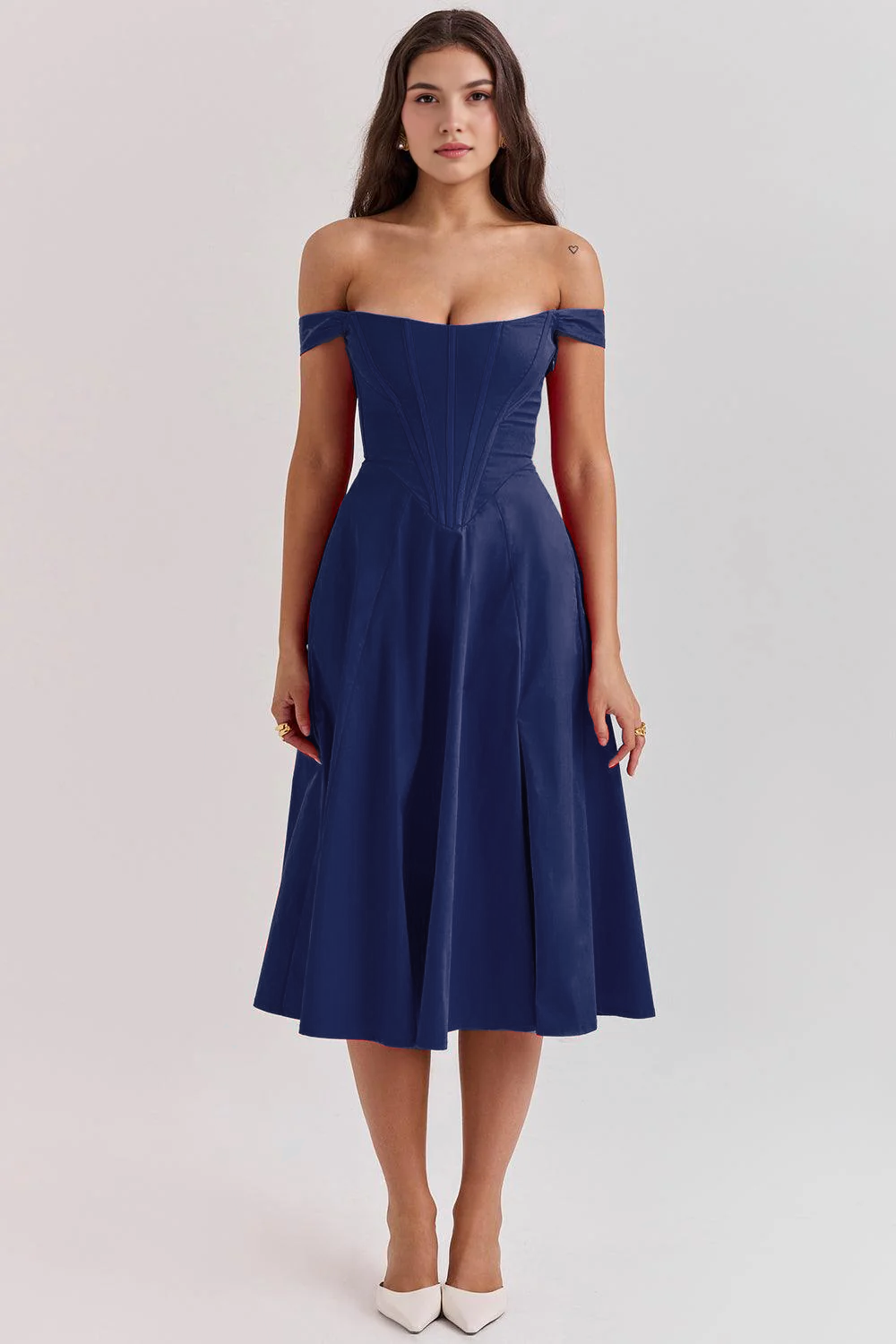 Floral-Fit Midi Dress