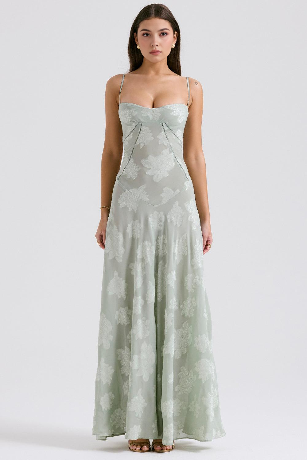 Romantic Floral Gown for Timeless Beauty