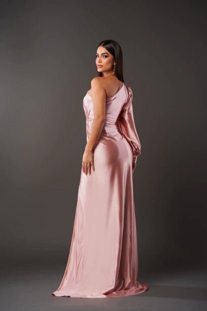 Elegant Satin Maxi for Radiant Nights