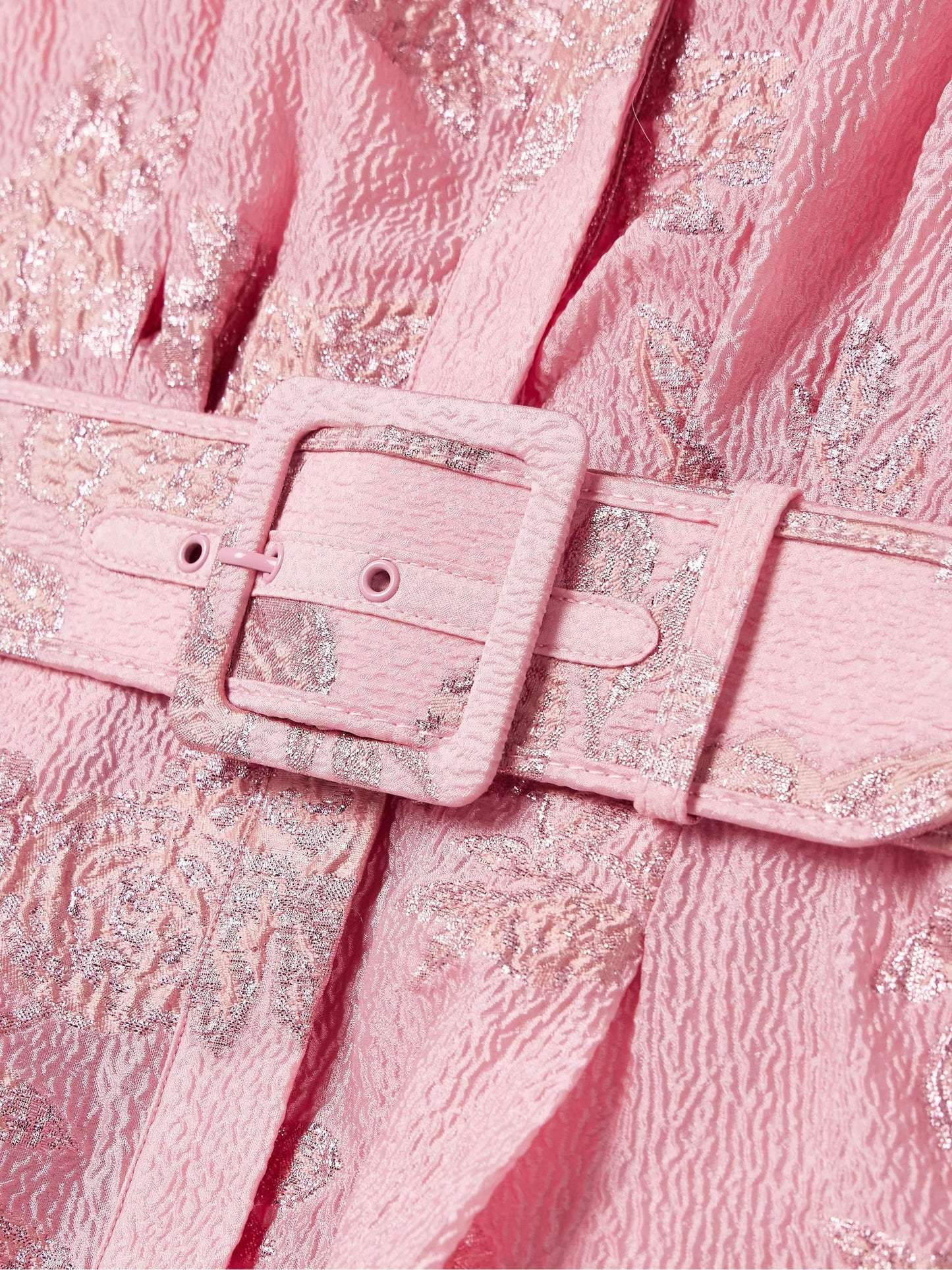 Elegant Belted Floral Maxi Dress