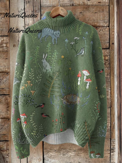 Linen-Lux Floral Skirt