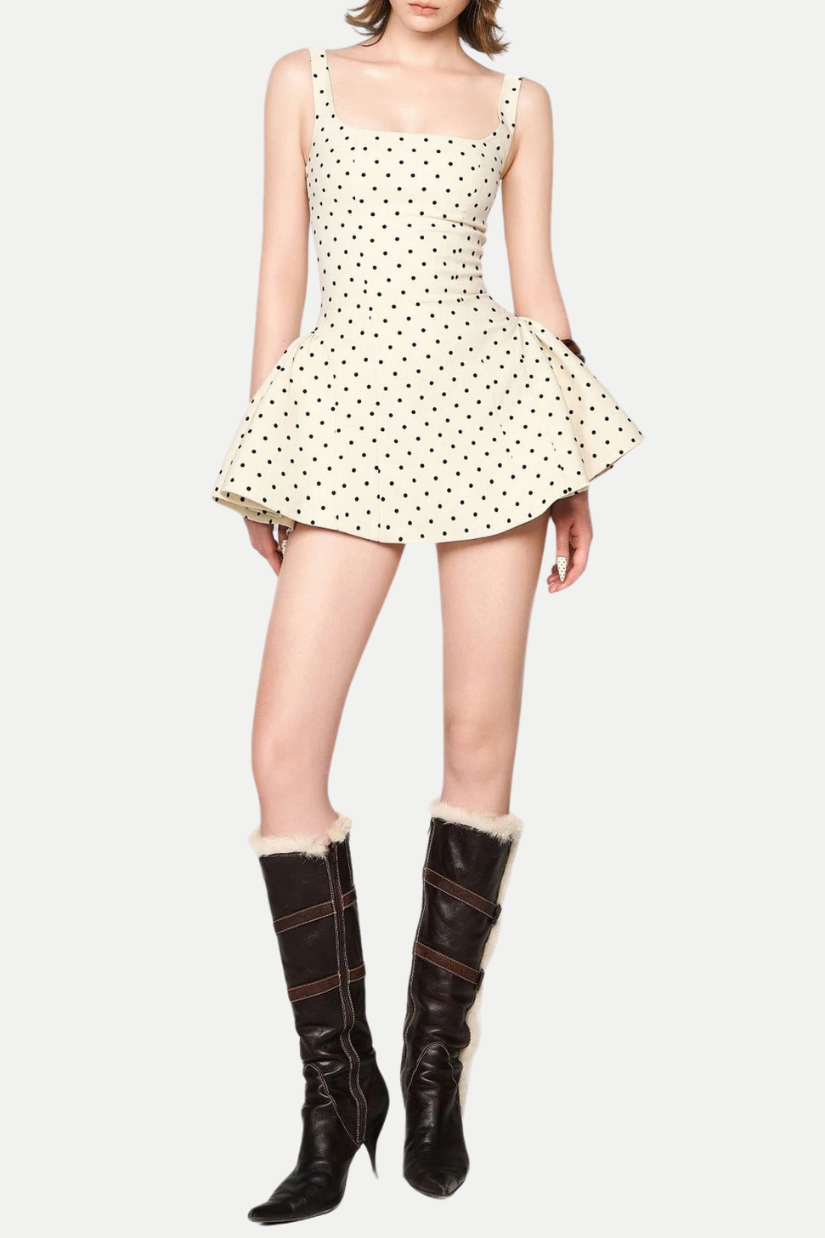 Elegant Polka Dot Confidence Dress