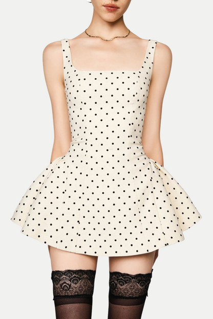 Elegant Polka Dot Confidence Dress