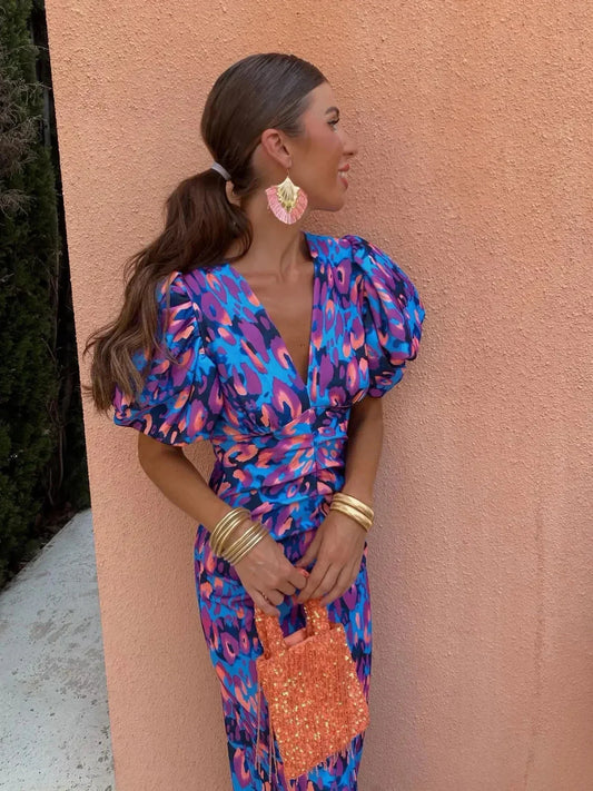 Vibrant Flowing Dress