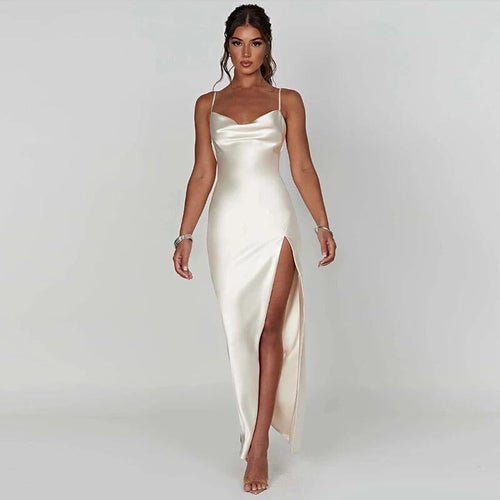 Satin Shine Maxi Dress