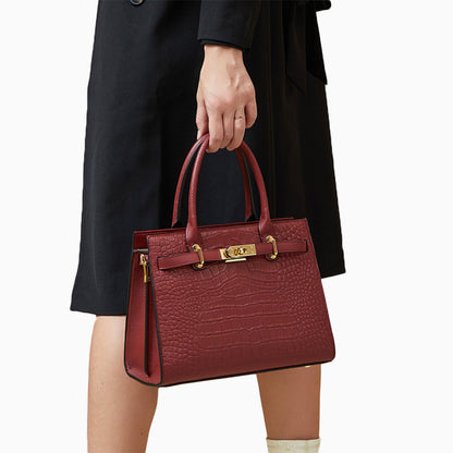 Day-to-Night Leather Handbag