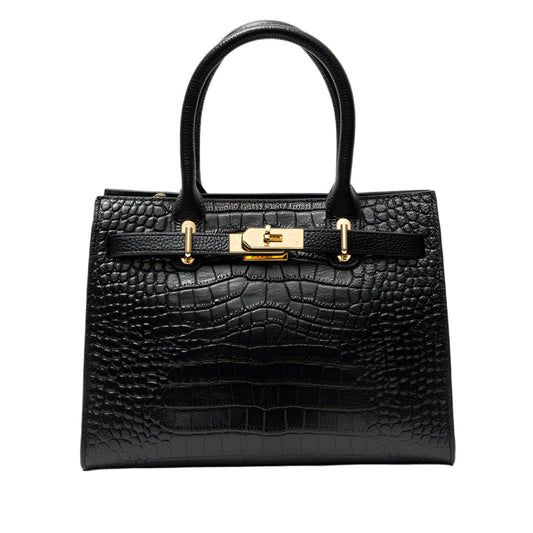 Day-to-Night Leather Handbag