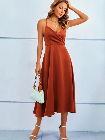 Silk Elegance Maxi Dress