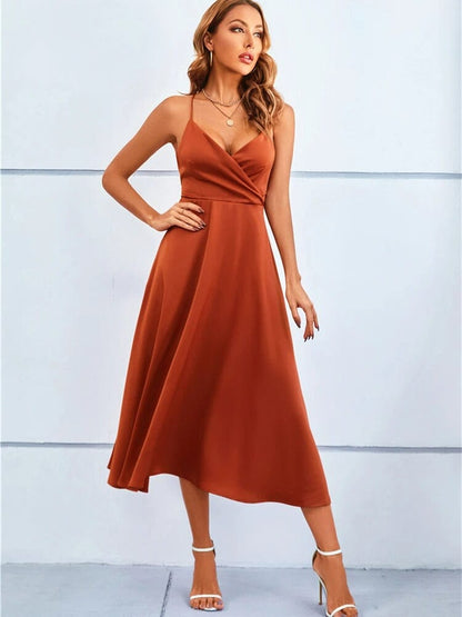 Silk Elegance Maxi Dress