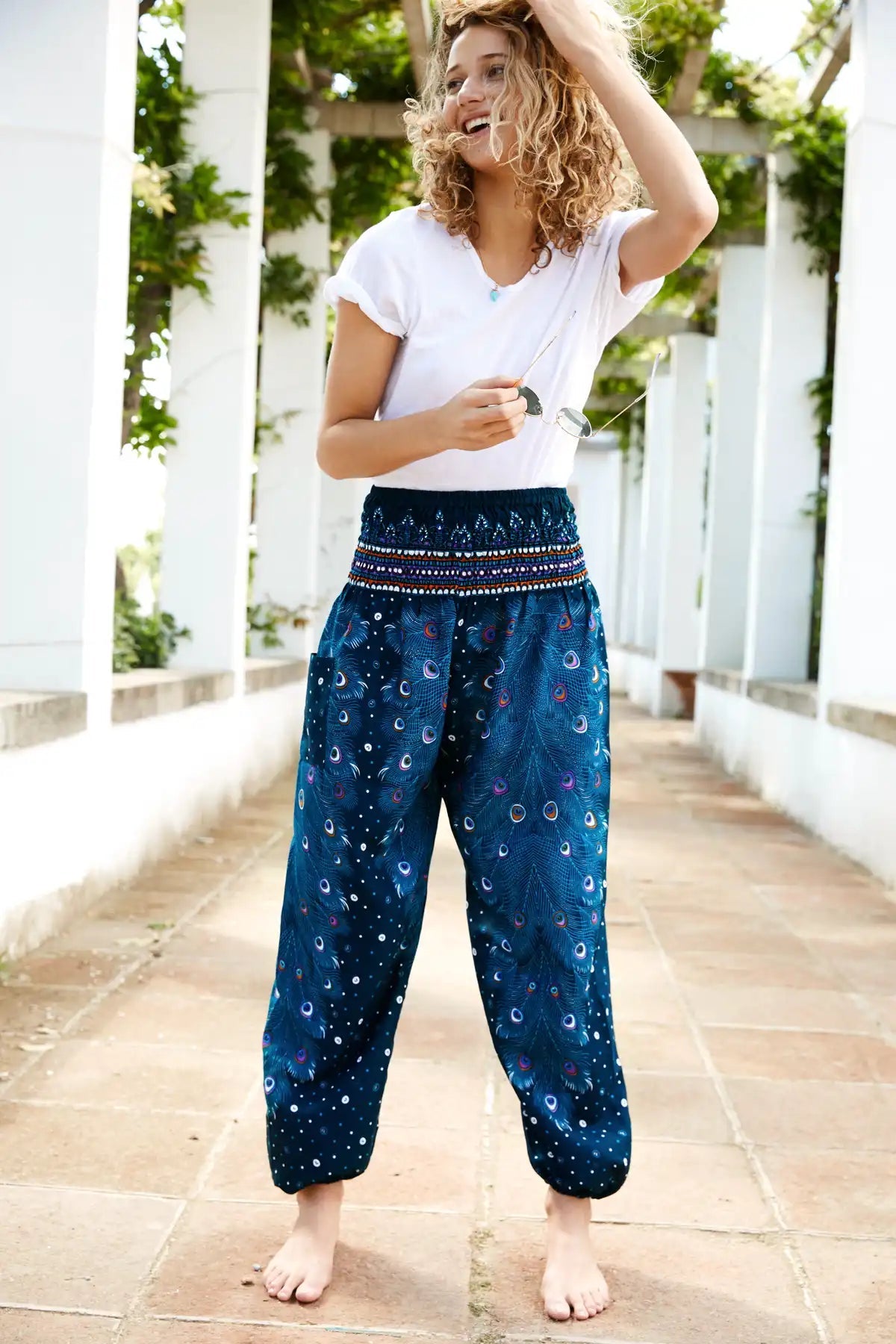 Gentle-Support Harem Trousers