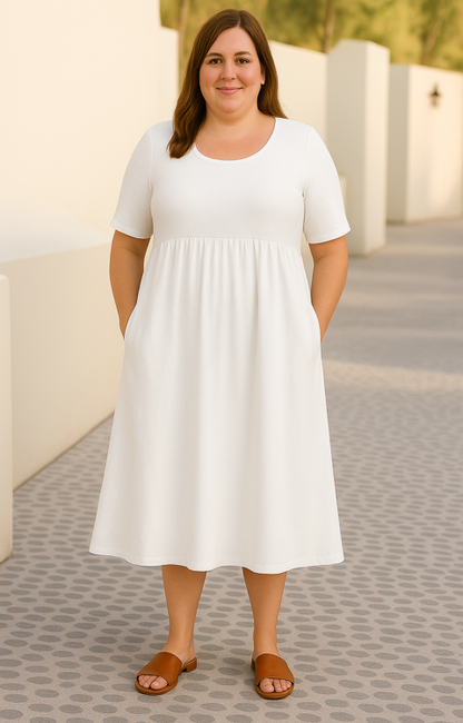 Everyday-Comfort Midi Dress