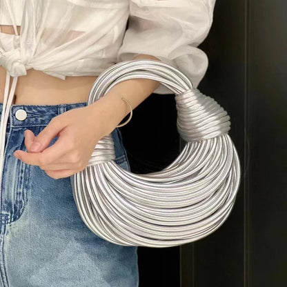 Vegan-Leather Evening Handbag