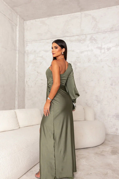 Elegant Satin Maxi for Radiant Nights